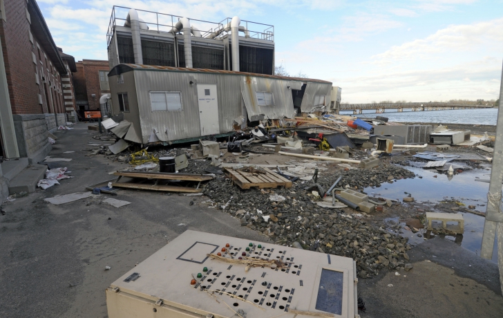 A trailer on the island was destroyed by the hurricane. A trailer on the island was destroyed by the hurricane.
